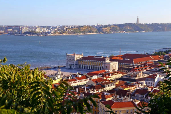 Paisaje Histórico Lisboa Vista Desde Casco Antiguo Alfama Lisboa Portugal — Foto de Stock