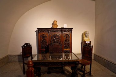 San Juan de los Reyes Manastırı 'nın gotik kubbesi ya da İspanya' nın Toledo kentindeki Aziz John Manastırı..