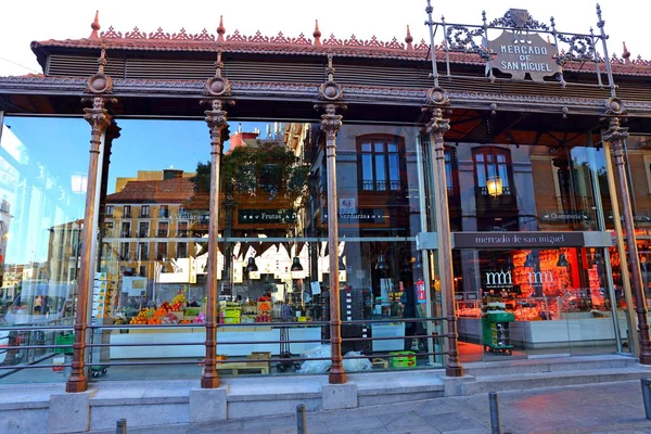 Markt Von San Miguel Mercado San Miguel Madrid Spanien Morgen — Stockfoto