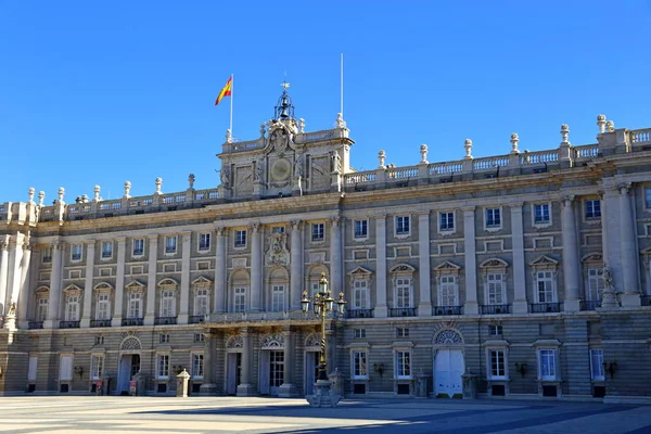 Het Palacio Real Madrid Koninklijk Paleis Het Plaza Armeria Ceremoniële — Stockfoto