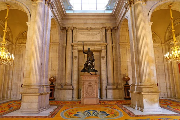 Interiér Palacio Real Madrid Královský Palác Obřadní Rezidencí Královské Španělštiny — Stock fotografie
