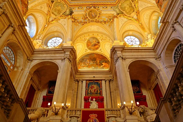 Intérieur Palacio Real Madrid Palais Royal Est Résidence Cérémonielle Espagne — Photo