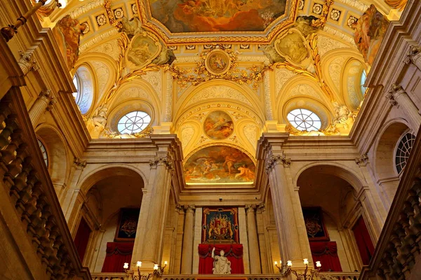 Interior Palacio Real Madrid Royal Palace Ceremonial Residence Royal Spanish — Stock Photo, Image