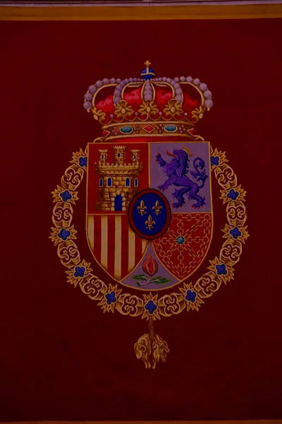 Interiören Palacio Real Madrid Kungliga Palatset Det Kungliga Spanska Residenset — Stockfoto