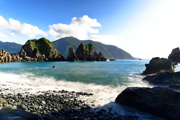 Playa Cerca Del Puerto Pesquero Fenniaolin Condado Yilan Taiwán — Foto de Stock