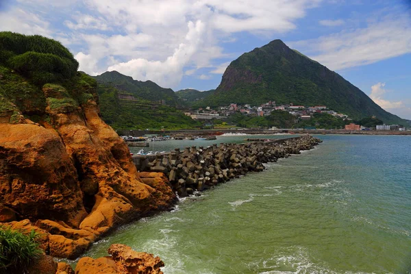 Formações Rochosas Costeiras Northeast Coast National Scenic Area Taipei Taiwan — Fotografia de Stock
