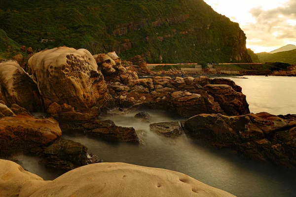 Formaciones Rocosas Costeras Área Escénica Nacional Costa Noreste Taipéi Taiwán —  Fotos de Stock