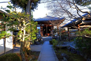Tenryu-ji, Arashiyama, Susukinobabacho, Sagatenryuji, Ukyo Ward, Kyoto, Japonya 'daki saygıdeğer Zen tapınağı.