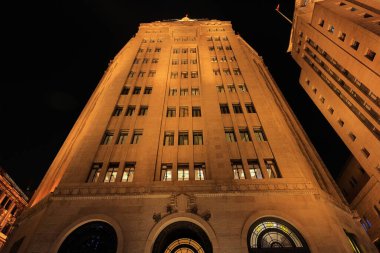 The Bund (Waitan) Şangay, Çin 'de bulunan liman kenarı tarzı binalar..