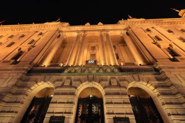  The Bund (Waitan) Şangay, Çin 'de bulunan liman kenti tarzı binalar..