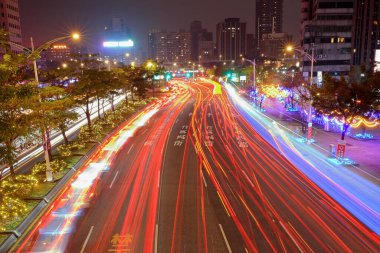 Tayvan 'da güzel bir Tayvan fener festivali, Tayvan' da geleneksel bir Çin yeni yıl fener süslemesi..