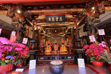 Qingshui Temple, 1787 Buddhist temple, honoring Qingshui Zushi in Taipei Taiwan