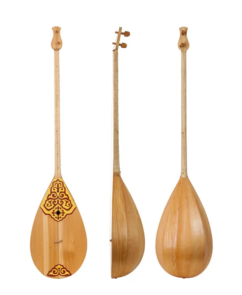 Домбра Струнный Музыкальный Инструмент Национальный Музыкальный Инструмент Казахов — стоковое фото