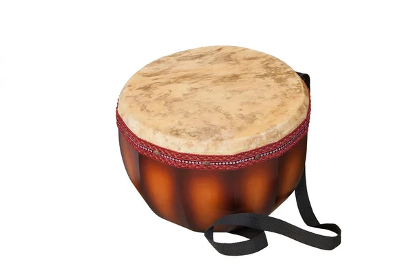 Dauylpaz Kazakh Folk Percussie Muziekinstrument Geïsoleerd Witte Achtergrond — Stockfoto