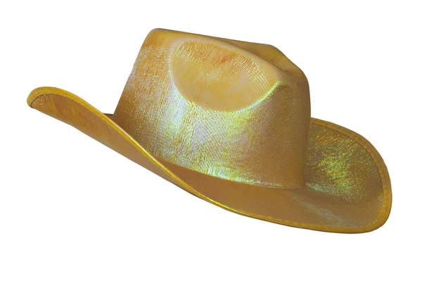 Sombrero Amarillo Aislado Sobre Fondo Blanco —  Fotos de Stock