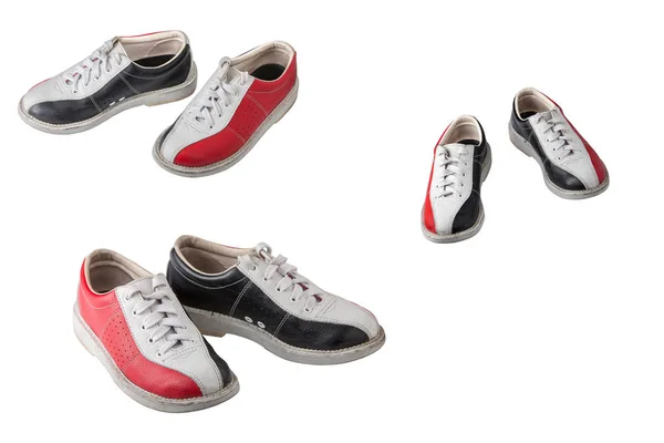 Chaussures Sport Pour Bowling Isolées Sur Fond Blanc — Photo