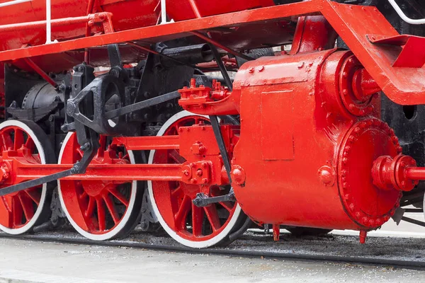 Old red engine stock photo. Image of train, locomotive - 10458302