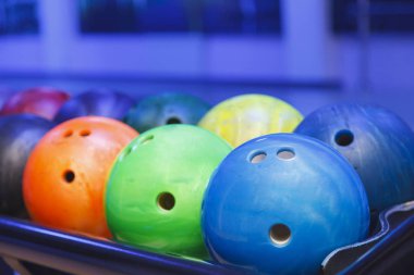 bowling topları yakın çekim