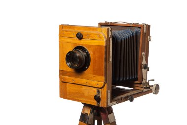 eski fotoğraf makinesi beyaz izole arka planda