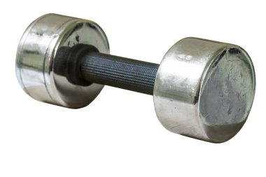 Beyaz arka plan üzerinde izole metal halter