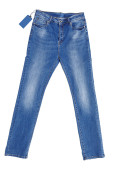džínové kalhoty izolované na bílém pozadí, modré džíny