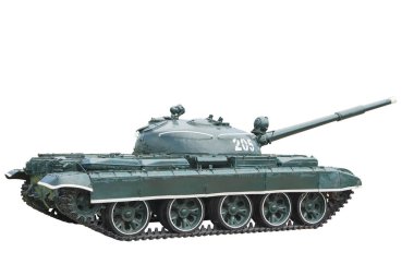 Muharebe tankı beyaz arka plan üzerinde izole