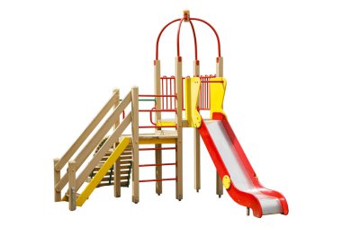 Beyaz arka plan üzerinde izole çocuk slayt