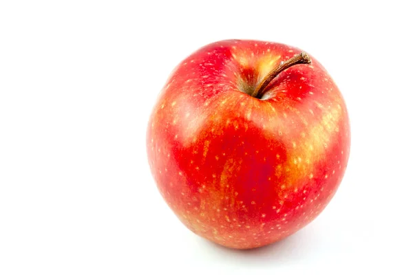 Red Apple Leaf Isolated White Background — Stock Photo, Image