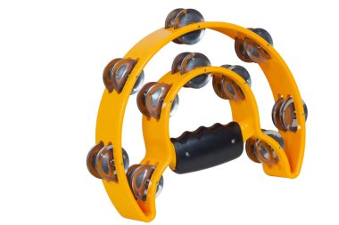 Klasik müzik enstrümanı beyaz arka plan üzerinde izole tef