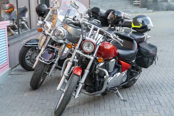 Chelyabinsk Rusland Juli 2019 Harley Davidson Motorfietsen Geparkeerd Harley Davidson — Stockfoto
