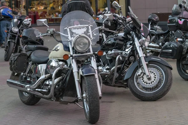 Chelyabinsk Rusland Juli 2019 Harley Davidson Motorfietsen Geparkeerd Harley Davidson — Stockfoto