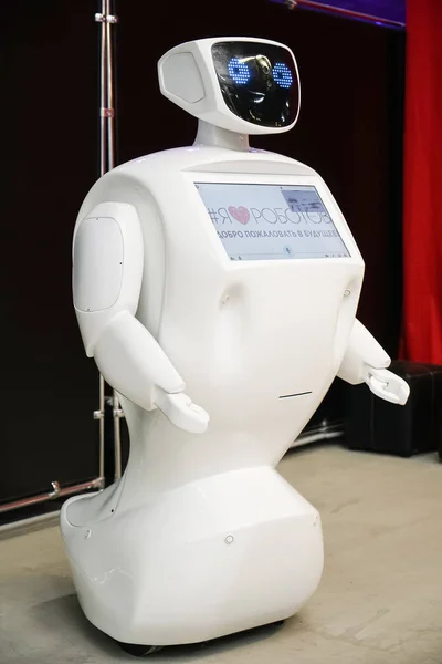 Czelabińsk Federacja Rosyjska Czerwca 2019 Wystawa Robotów Przewodnik Robota Dla — Zdjęcie stockowe