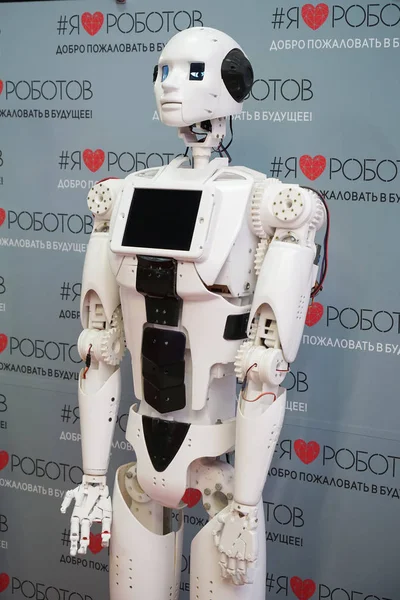 Czelabińsk Federacja Rosyjska Czerwca 2019 Wystawa Robotów Robot Ludzkiej Postaci — Zdjęcie stockowe
