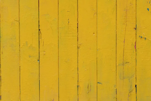 texture of painted boards with yellow paint