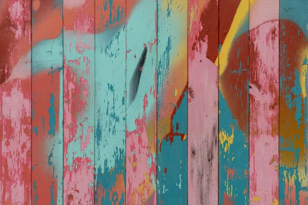 Texture Painted Boards Variegated Paint Royalty Free Stock Images