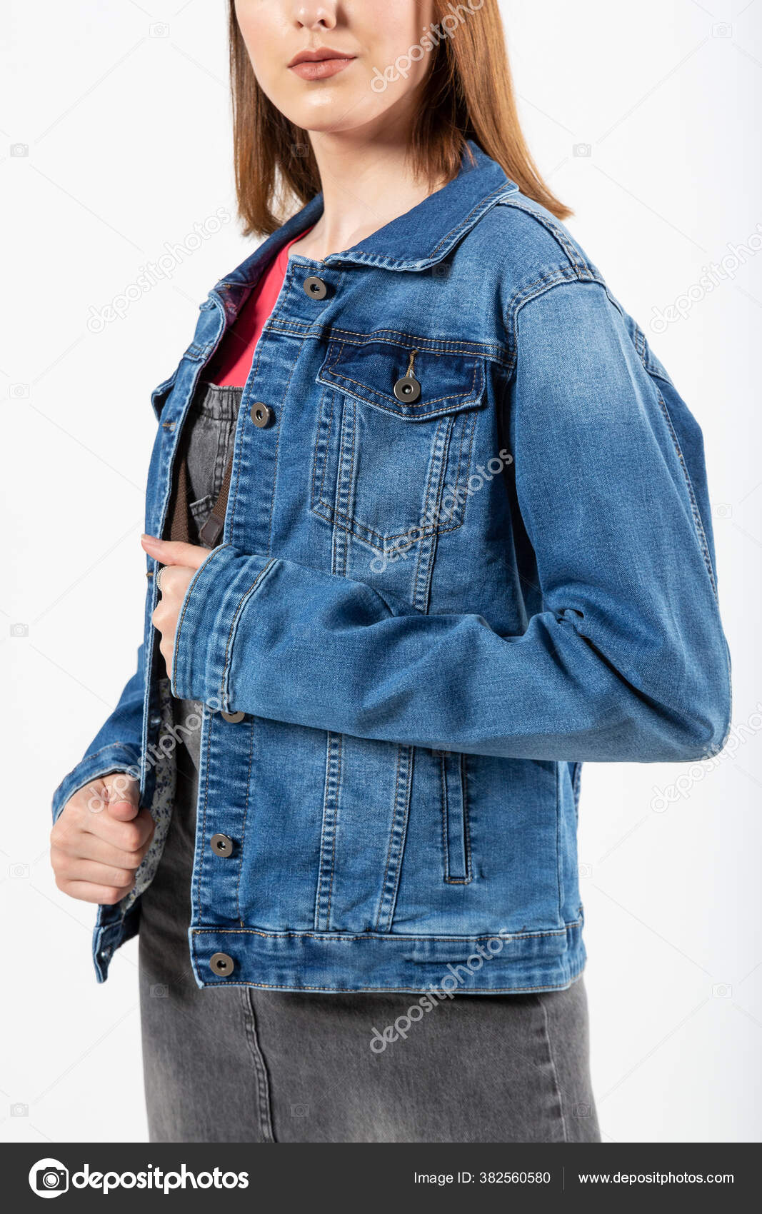 denim suit vest