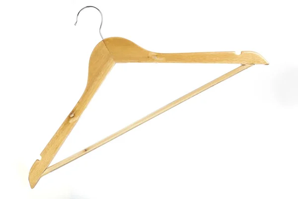 Kleding Hanger Geïsoleerd Een Witte Achtergrond — Stockfoto