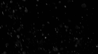 İzole bulut siyah arka plan kabarcık Bokeh toz