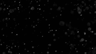 İzole bulut siyah arka plan kabarcık Bokeh toz