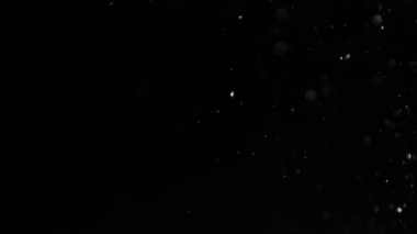 İzole bulut siyah arka plan kabarcık Bokeh toz