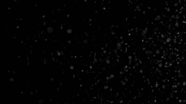 İzole bulut siyah arka plan kabarcık Bokeh toz