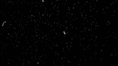 İzole bulut siyah arka plan kabarcık Bokeh toz