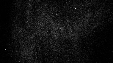 İzole bulut siyah arka plan kabarcık Bokeh toz