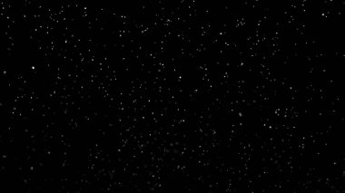 İzole bulut siyah arka plan kabarcık Bokeh toz