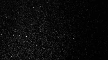 İzole bulut siyah arka plan kabarcık Bokeh toz