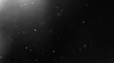 İzole bulut siyah arka plan kabarcık Bokeh toz