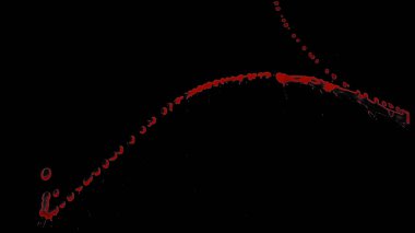 Siyah arka plan üzerinde kan izleri