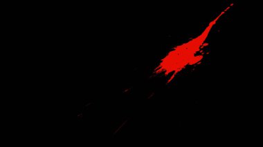 Siyah arka plan üzerinde kan Splatter