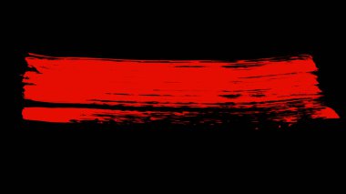 Fırça boya kırmızı renk.