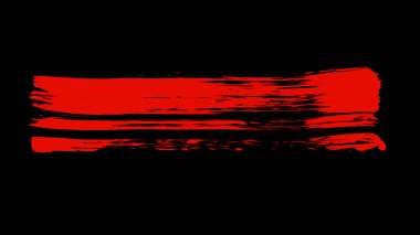 Fırça boya kırmızı renk.